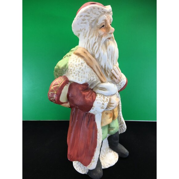 Vtg Santa Claus Saint Nicholas Figurine Porcelain Christmas Holiday Home Decor - Picture 2 of 16